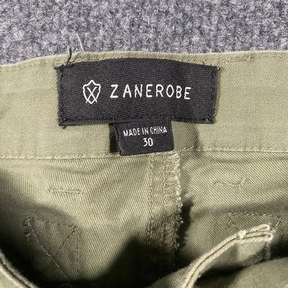Zanerobe Stretch Cargo Jogger Pants Mens 30x30 Military Green Tapered Leg - Picture 4 of 12
